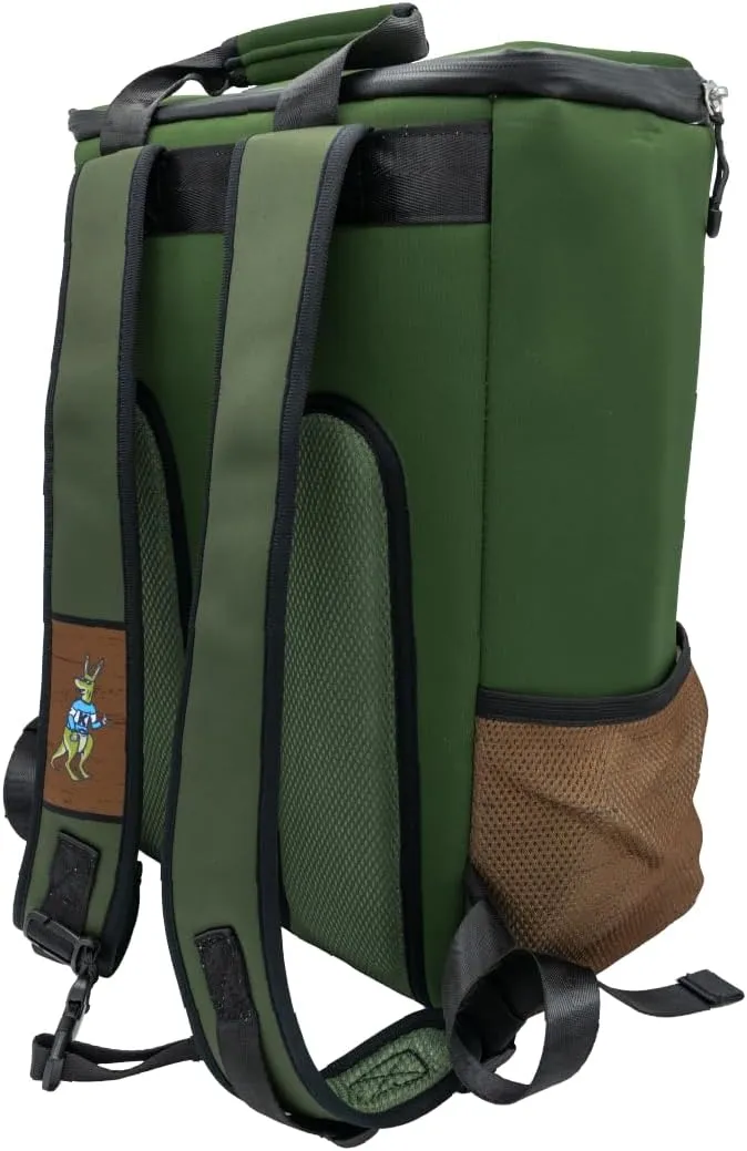 Kanga Insulated Cooler Back Pack - Portable Cooler Bag - 24 Can Beer and Seltzer Drink Cooler - Insulated Leak Proof and Durability Tested - Kanga Pouch Cooler