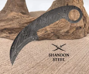 Karambit Knife Blade Damascus BL127D