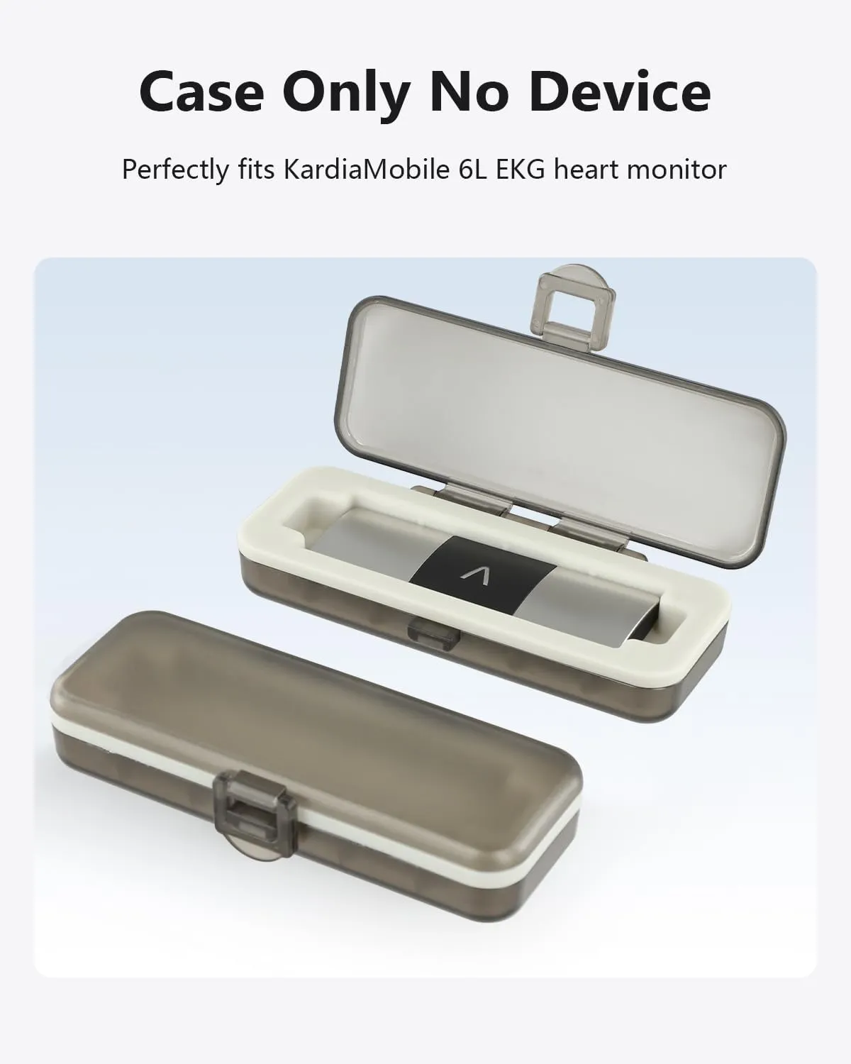 Kardia Mobile Case Only for KardiaMobile 6L 1L EKG Heart Monitor, KardiaMobile 6L 1L Case with Silicone Pad for Travel and Portable, Protect Kardia (CASE ONLY)