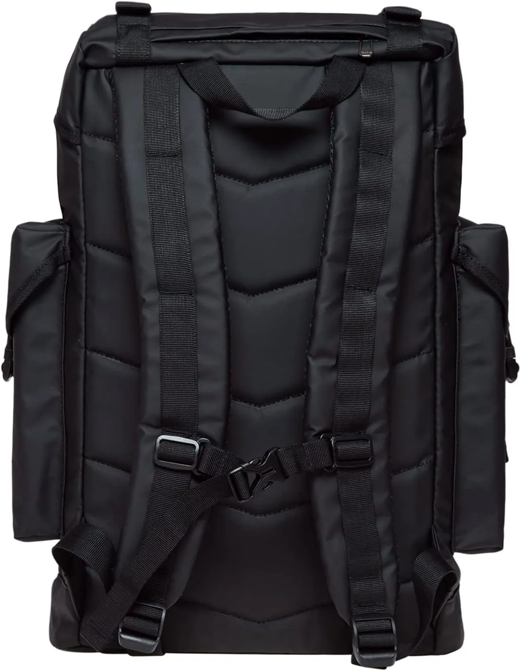 KAUKKO Vintage Casual polyster and Leather Rucksack Backpack(18-LEATHER BLACK)