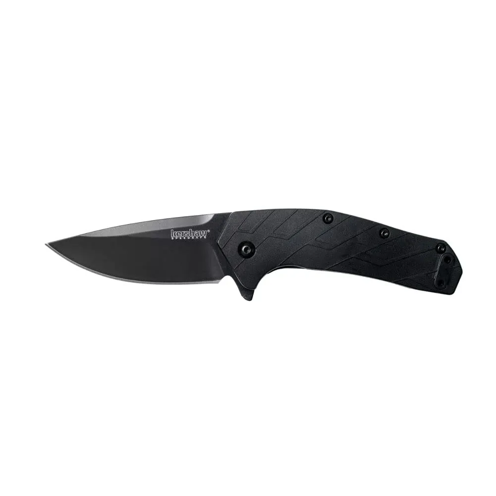 Kershaw Knives Flock Folding Blade Knife W/Speedsafe 1330, black