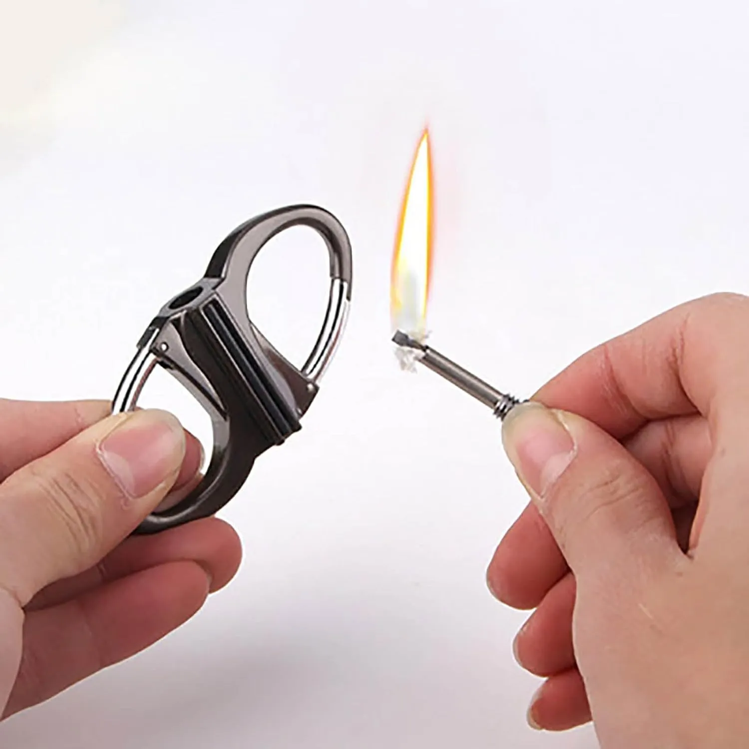 Keychain Lighter, A Lighter Keychain That’s Also Your Personal Match Flame (2 PCS)