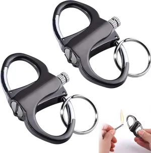 Keychain Lighter, A Lighter Keychain That’s Also Your Personal Match Flame (2 PCS)
