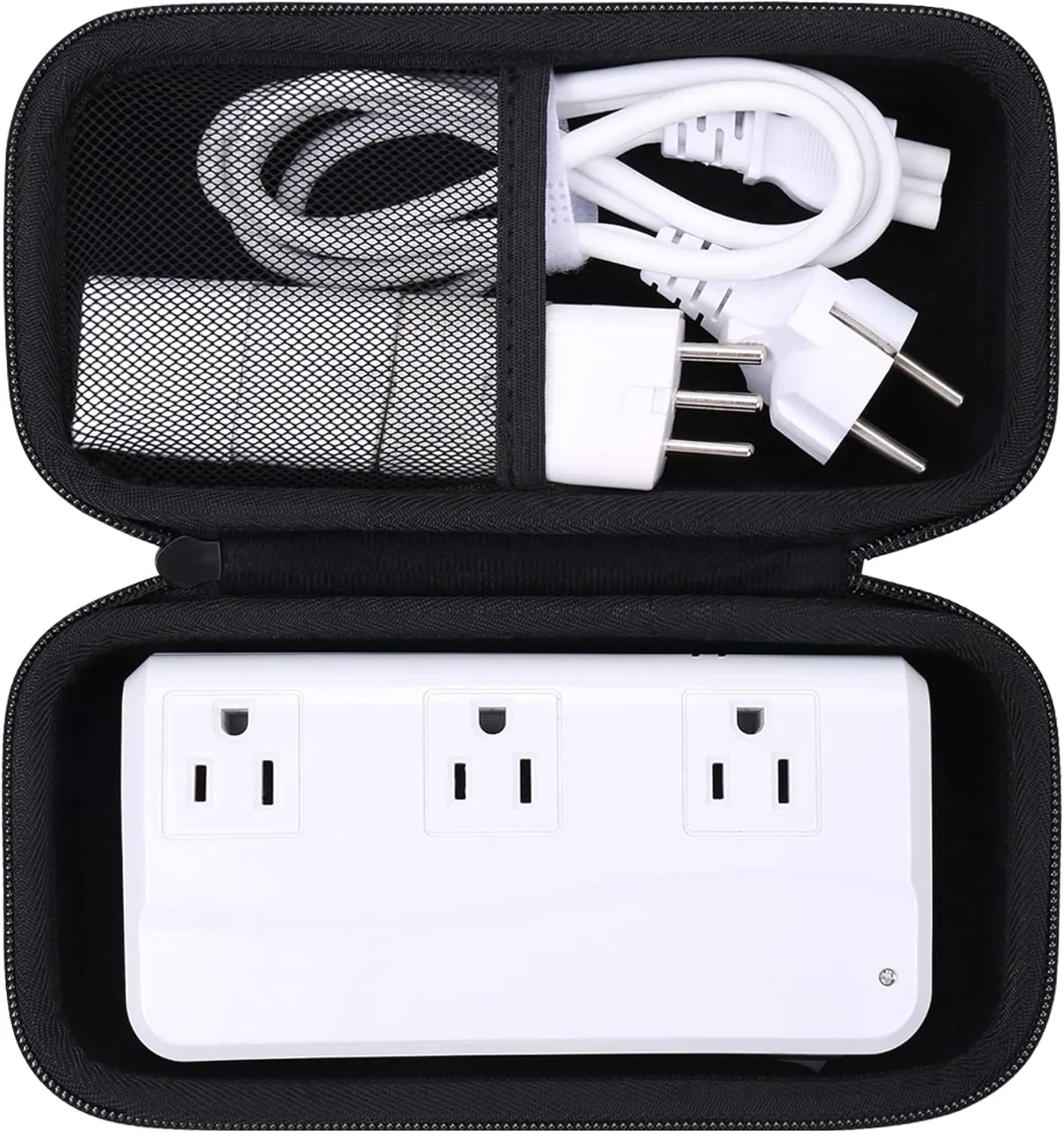 khanka Hard Carrying Case Replacement for Key Power 230-Watt Step Down 220V to 110V Voltage Converter/BESTEK Universal Travel Adapter 220V to 110V Voltage Converter, Case Only (Black)