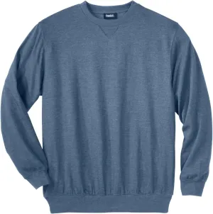 KingSize Men's Big & Tall Tall Ultra-Light Comfort Fleece Crewneck Sweatshirt