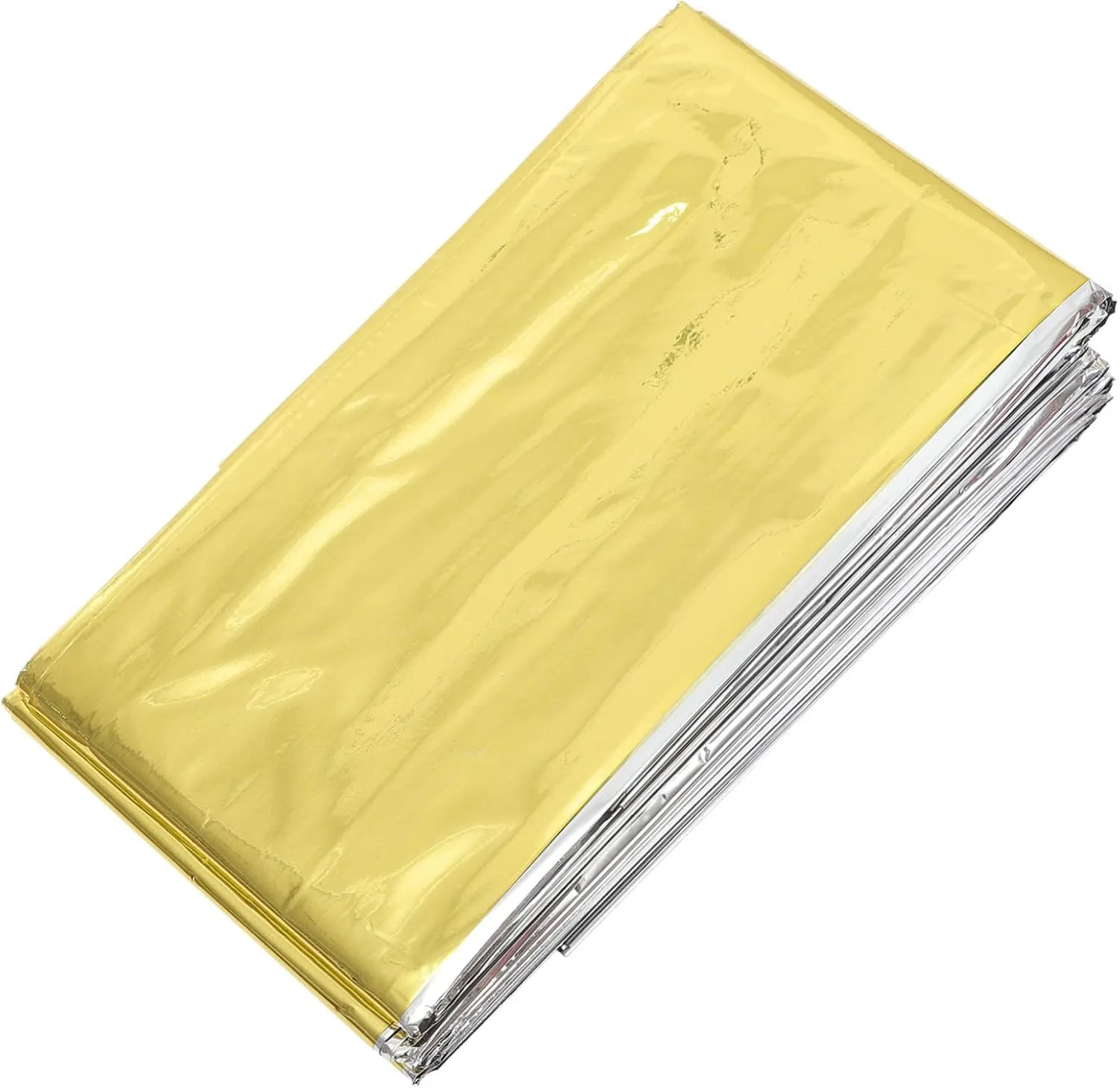 Kisangel 10pcs Outdoor Survival Blanket Thermal Insulation Camping Blankets for Hiking Emergency Supplies Lightweight Compact for Outdoor Activities and Travel