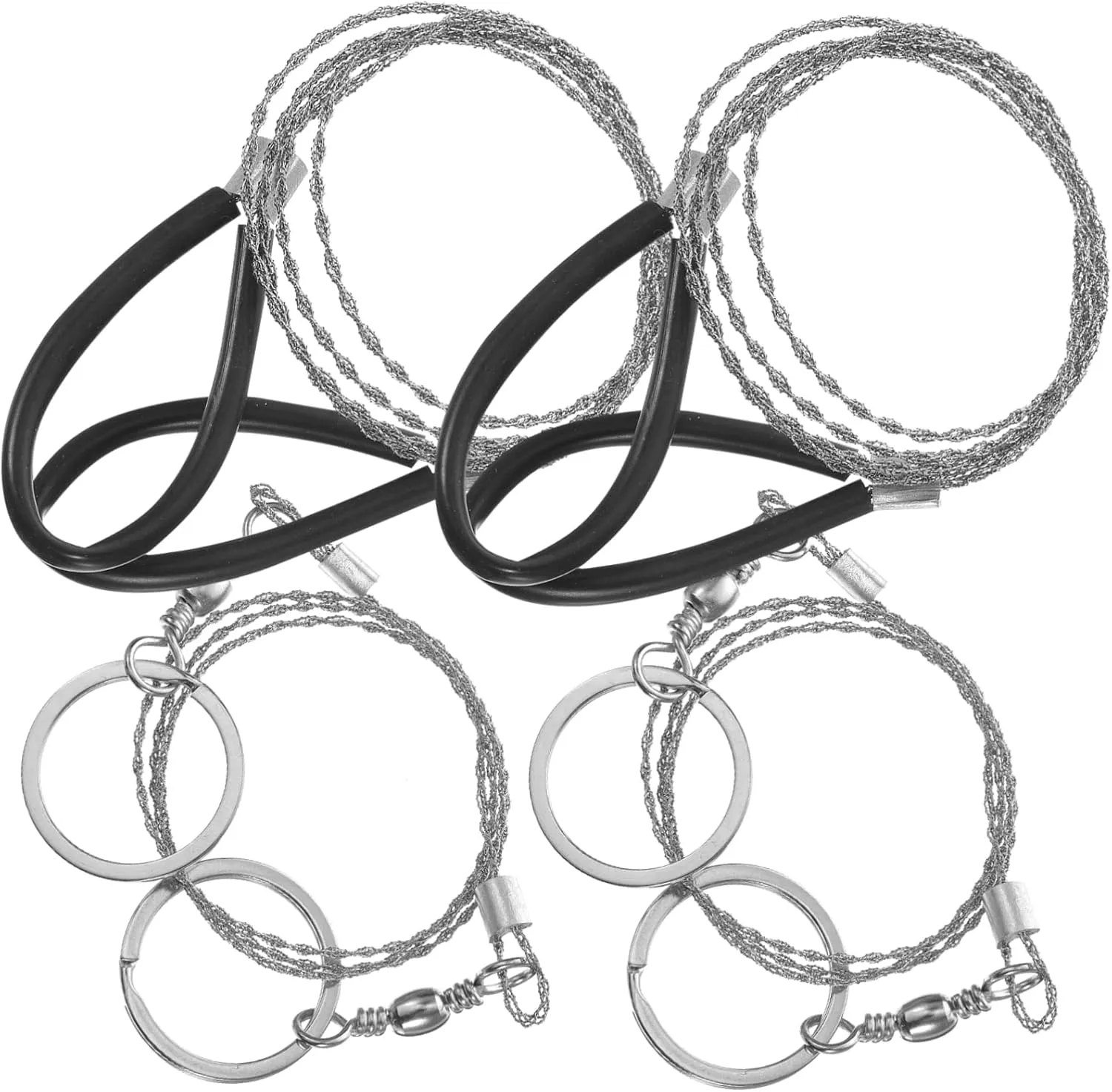 Kisangel 20pcs Emergency Survival Rope Chainsaw Portable Wire for Outdoor Camping Hiking and Gardening Lightweight Hand Chainsaw for Cutting Trees and More