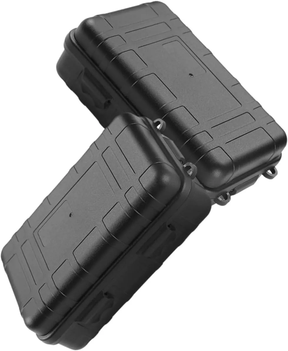 Kisangel 2pcs Box container underground storage container water tight storage container storage containers platic storage bins Survival Devices Organizers field pp sealed box