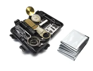 Kit Compact Waterproof Survival and Shockproof 1 Box 13 Outdoor Ultimate and Quick dispatch Hiking for Adventure Well-tested Tool Emergency in Camping