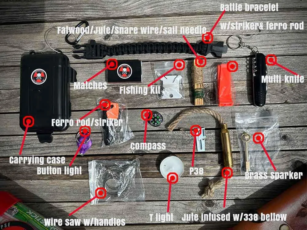 Kit Survival Bracelet with Battle Limited-time deal Compact Five-star