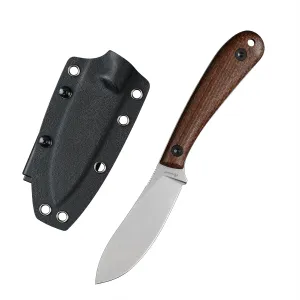 Knives DC53 Steel Tactical Fixed Blade Knife Micarta Handle with kydex sheath for Men EDC Outdoor Camping Survival Hunting (White Micarta)