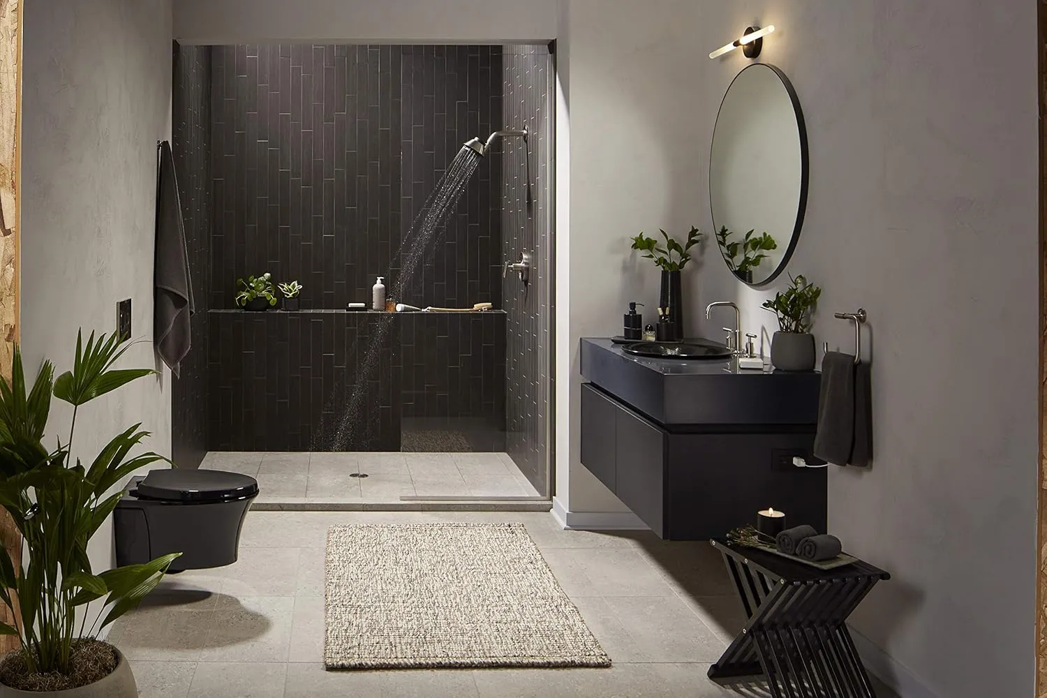 Kohler Moxie Showerhead and Waterproof Bluetooth Wireless Speaker, 2.5 gpm - Polished Chrome