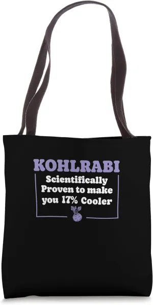 Kohlrabi Scientifically Proven To Make You 17% Cooler Funny Tote Bag