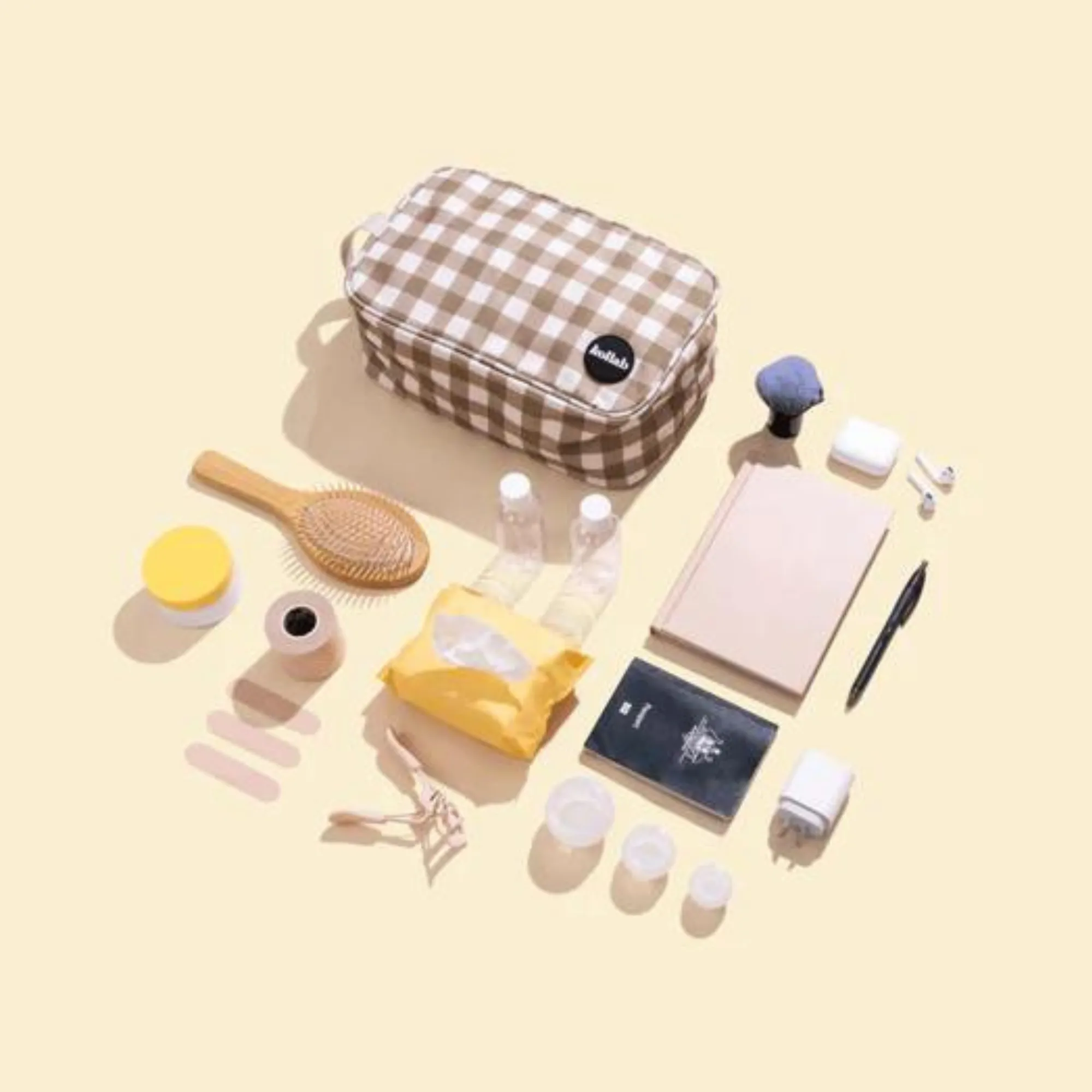 Kollab - Travel Bag - Olive Check