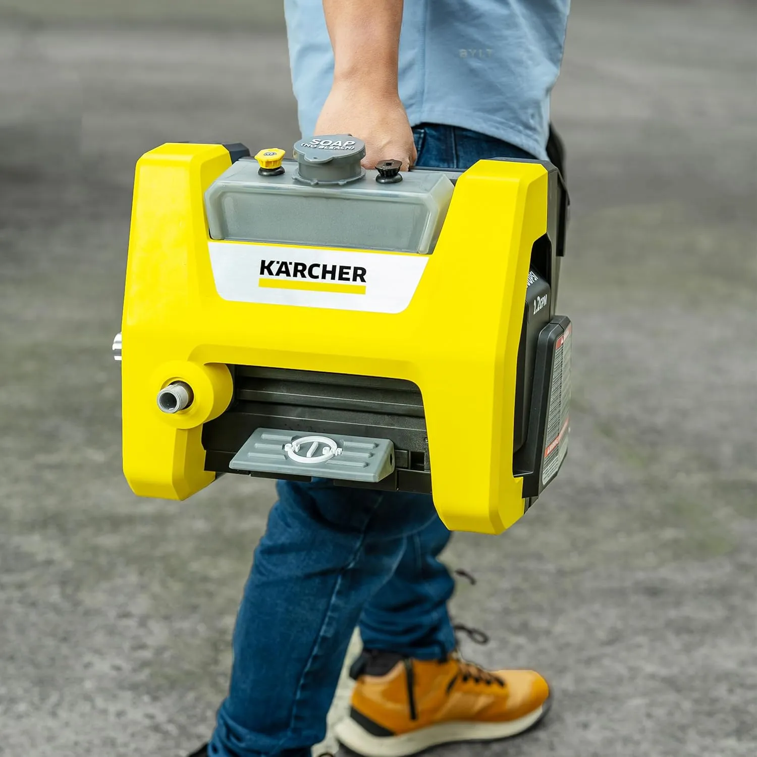 Kärcher Pressure Washer K1700 Cube, Max 2125 PSI, 3 Spray Nozzles, Detergent Tank, For Cars, Driveways, Siding, Patios, 1.46 max. GPM