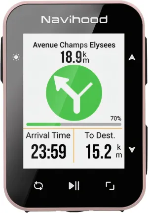 L2 GPS Bike Computer, 2" Color LCD Wireless Cycling Computer,Bike Speedometer Bluetooth ANT , IPX7 Waterproof, Auto Backlight, Supports HR/Cadence/Power Sensors