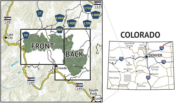 La Garita Wilderness - Colorado Topographic Hiking Map (2019)