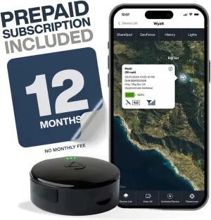 LandAirSea 54 GPS Tracker   12-Month Prepaid Subscription. Long Battery, Magnetic, & Waterproof. Global GPS Tracker for Vehicles. Made in The USA from Domestic & Imported Parts