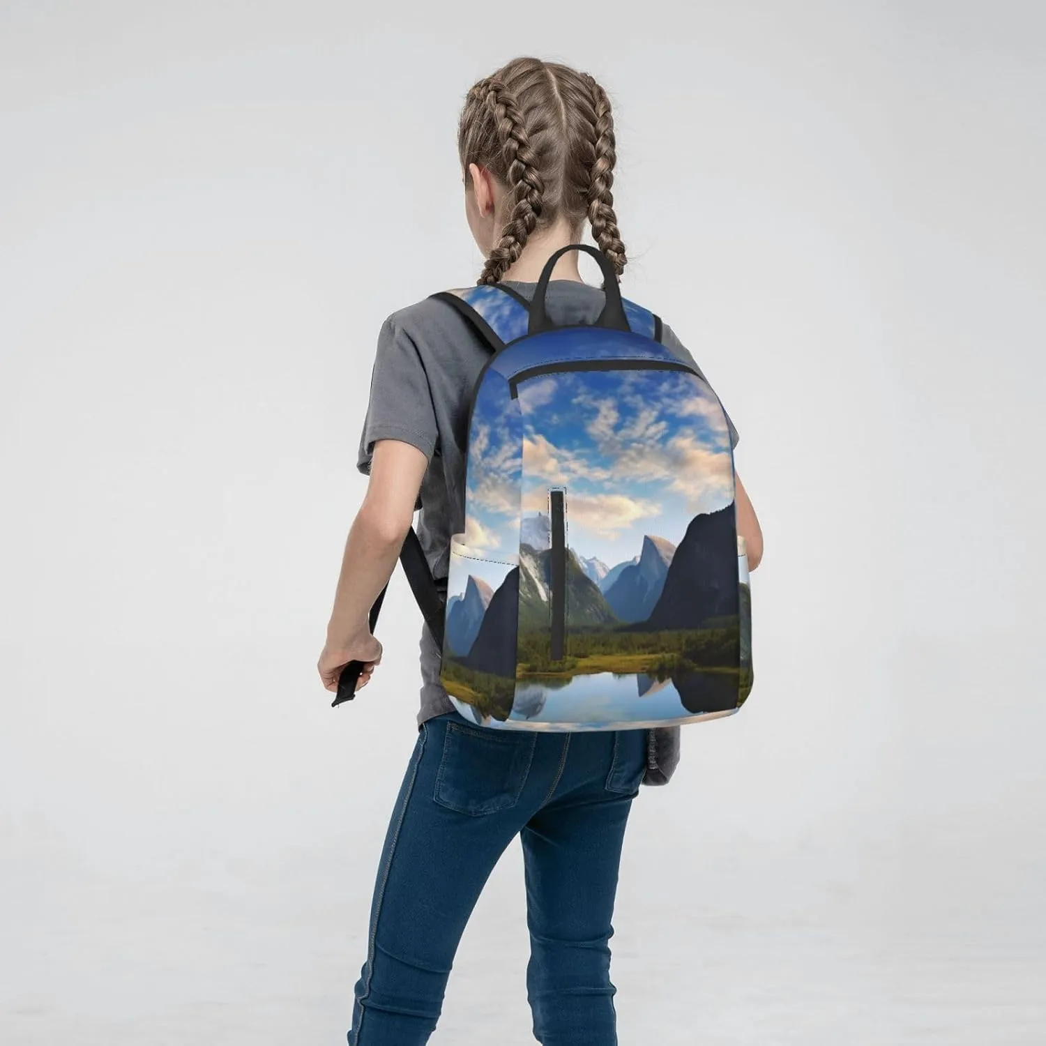 Laptop Backpack 14.7 Inch with Compartment National Park Laptop Bag Lightweight Casual Daypack for Travel