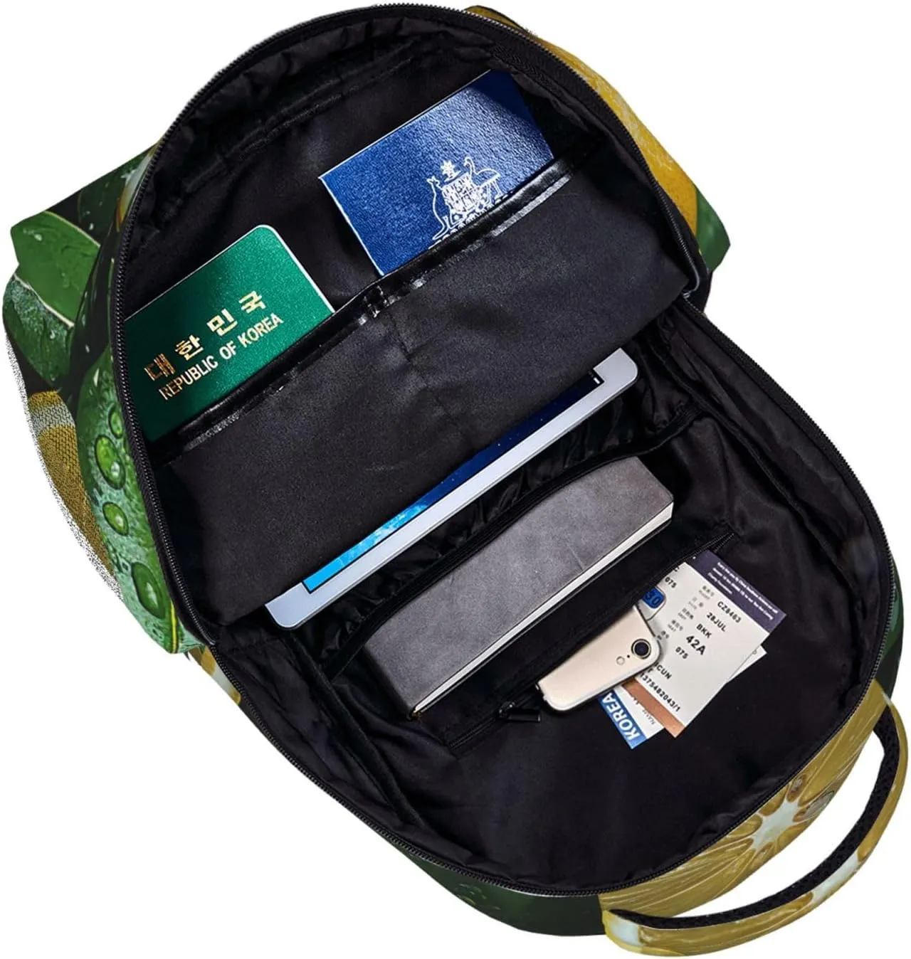 Laptop Backpack for Men Women Lightweight Travel Backpack Fresh lemon Daypack Laptop Bag for Travel