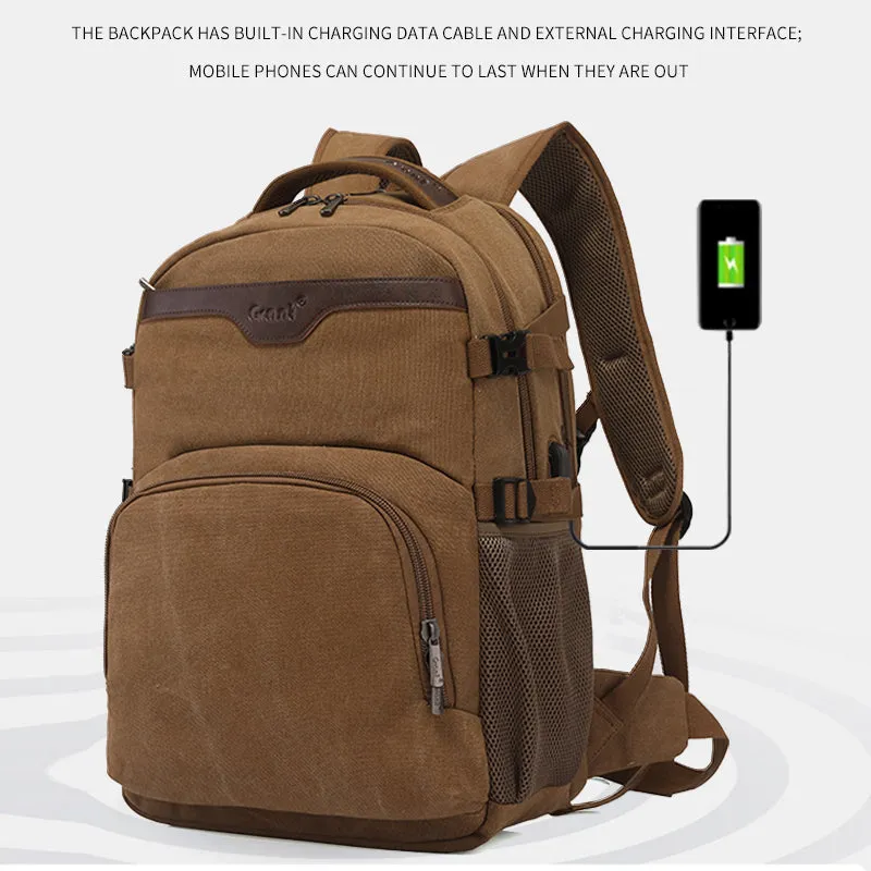 Laptop Backpack with Charging Cable