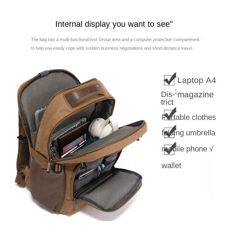 Laptop Backpack with Charging Cable
