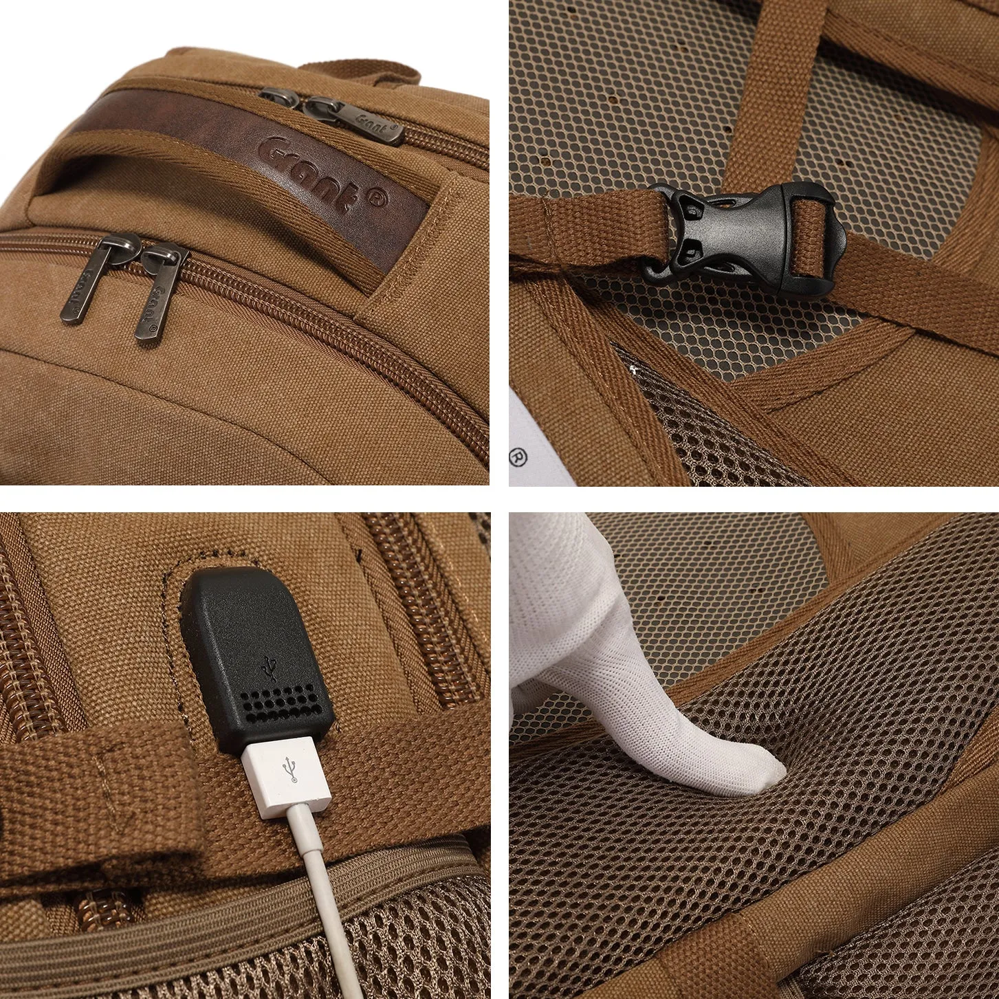 Laptop Backpack with Charging Cable