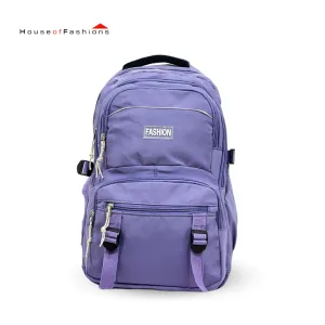 Large Capacity Student Backpack Fashion Solid Laptop Bag Versatile Waterproof Shoulder Bag