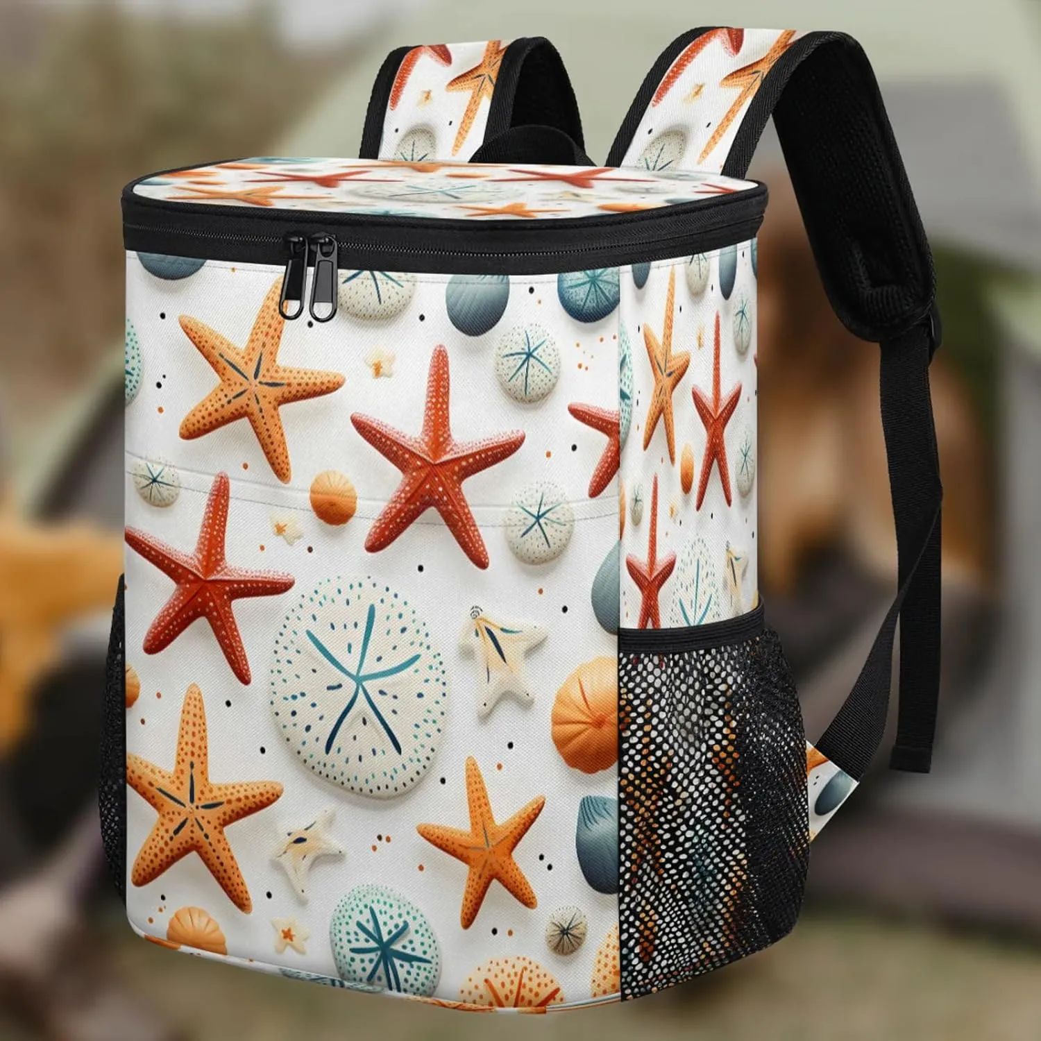 Large Insulated Cooler Backpack, Leak Proof Backpack 30 Cans, Cooler Bag for 12h Hot/Cold Retention