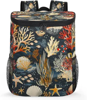 Large Insulated Cooler Backpack, Leak Proof Backpack 30 Cans, Cooler Bag for 12h Hot/Cold Retention