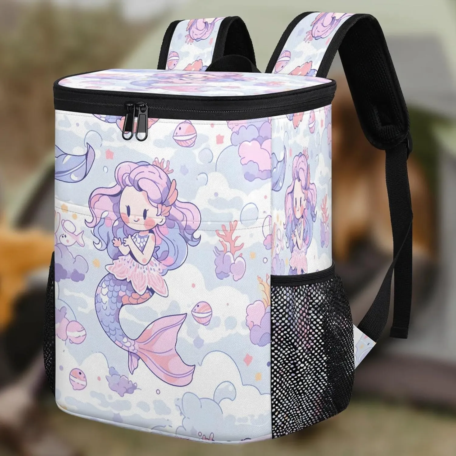 Large Insulated Cooler Backpack, Leak Proof Backpack 30 Cans, Cooler Bag for 12h Hot/Cold Retention