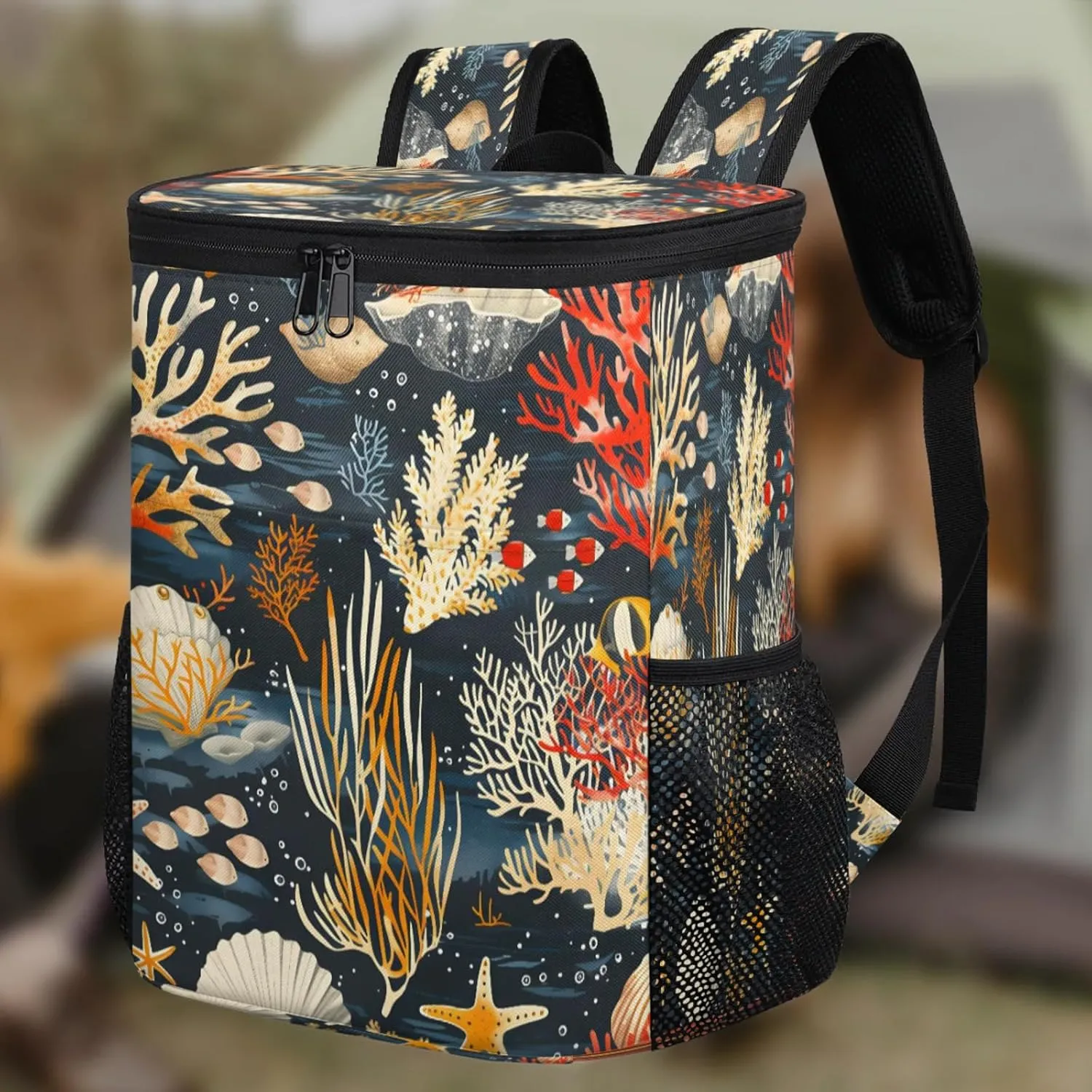 Large Insulated Cooler Backpack, Leak Proof Backpack 30 Cans, Cooler Bag for 12h Hot/Cold Retention