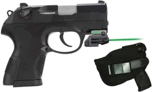 Laser Kit for Beretta PX4 Storm Sub Compact w/LASERPRO Tactical Holster, Grip Activated ArmaLaser GTOGS/GTOG/GTO-G Green Laser Sight & 2 Extra Batteries. FDA Class IIIA Laser Sight