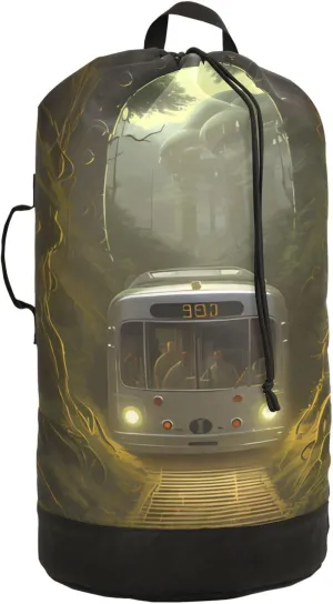 Laundry Bag Backpack Waterproof Beach Bag Clothes Hamper Bag Train Tunnel Large for Travel Camping Hiking Foldable Lightweight