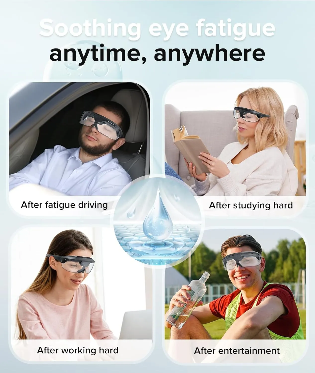 LC-dolida Eyespa Mist Mask Steam Eye Mask for Dry Eyes Heated Eye Care Device Eye Heated Nano Mist Spraye Portable Warm Compress Eyes Mister for Eyelid Eye Skin SPA Eye Steam Relief Dry Eye and Stye
