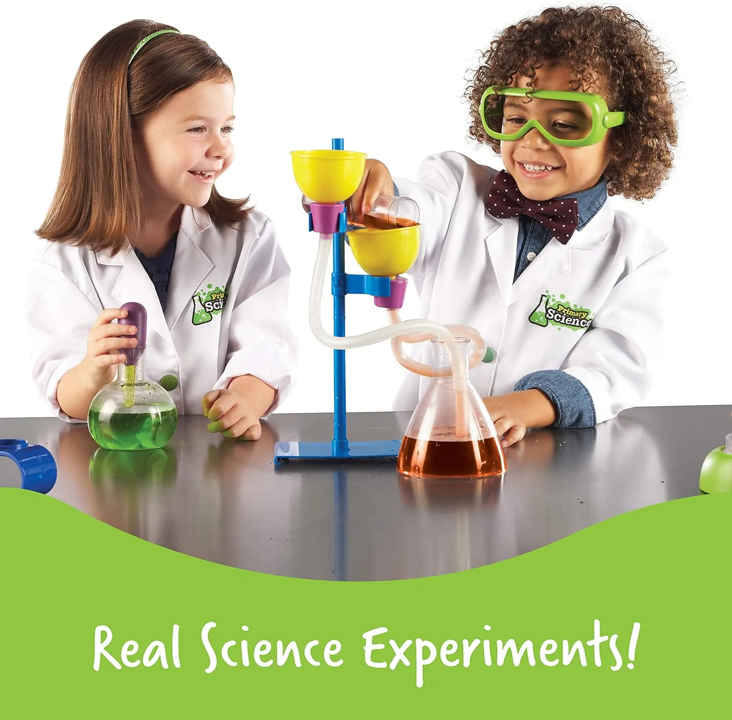 Learning Resources Primary Science Deluxe Lab Set - 45 Pieces, Ages 3  Preschool Science Kit, STEM Toys, Science Experiments for Kids, Preschool Learning Toys