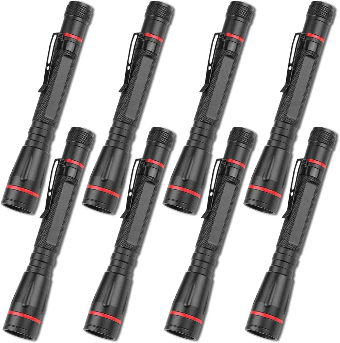 LED Flashlights (8 Pack), High Lumens LED Pocket Pen Light Penlight with 3 Modes, Small Flashlight, Zoomable, Powerful and Bright for Outdoor, Emergency Use
