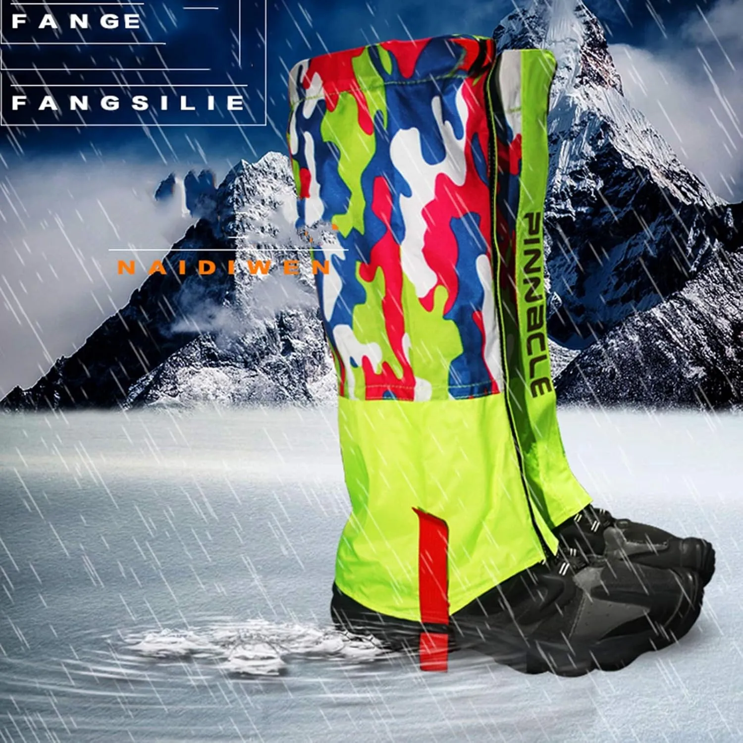 Leg Gaiters,Outdoor Gaiters,Hiking Anti-Snake Bite Gaiters,Adjustable Size Durable Gaiters for Hiking(S,M,L)