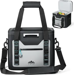 Lekesky Cooler Bag 20 Can, Leakproof Insulated Soft Cooler Backpack, Insulated Bag Portable Ice Chest Box for Beach, Beverage, Travel, Camping, Picnic, Trips, Floating Cooler with Zipper