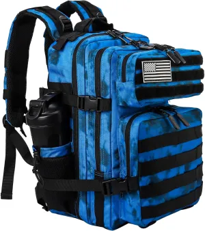 LHI Tactical Military Backpack for Men and Women 25L/35L Army Assault Pack Bag Small Rucksack with Bottle Holder