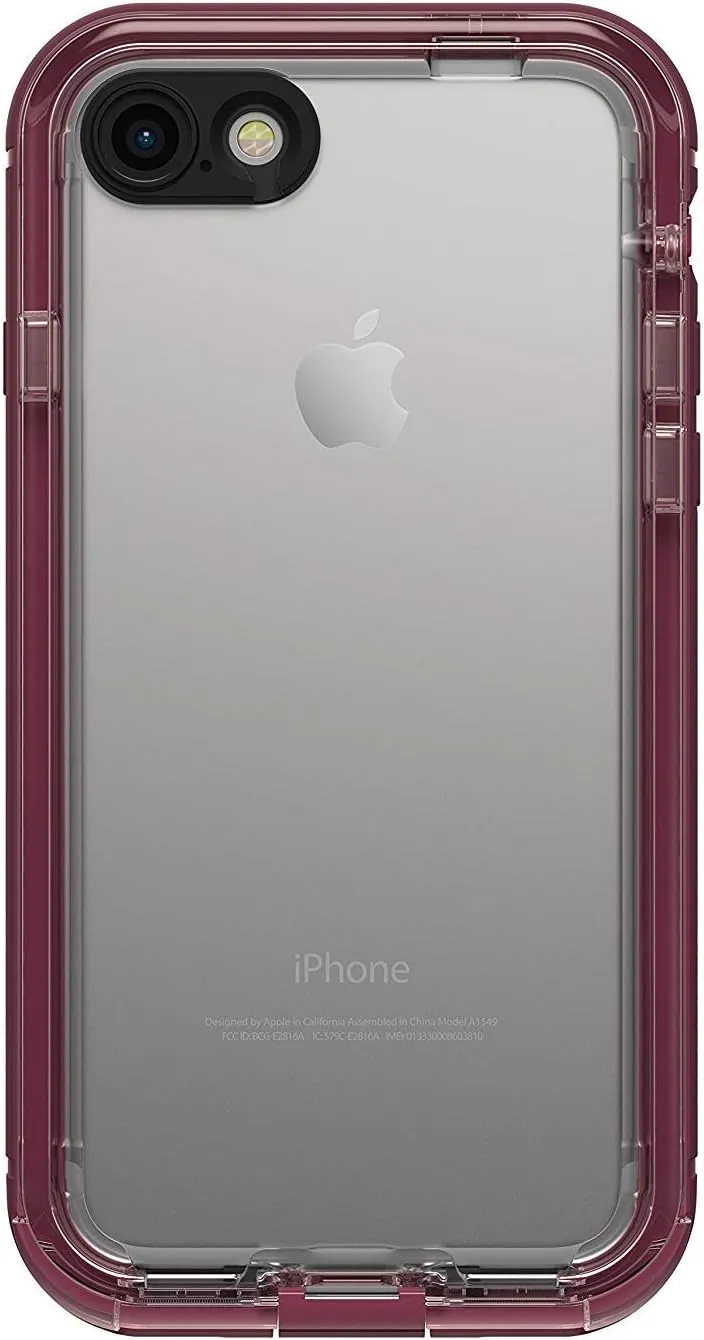 LifeProof NÜÜD SERIES Waterproof Case for iPhone 7 (ONLY) - Retail Packaging - PLUM REEF (WILD BERRY/DEEP PLUM PURPLE/CLEAR)