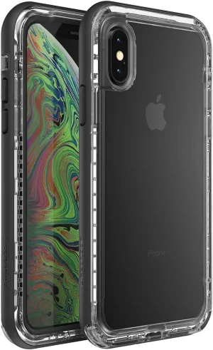 LifeProof Next Series Case for iPhone Xs & iPhone X - Non-Retail Packaging - Black Crystal