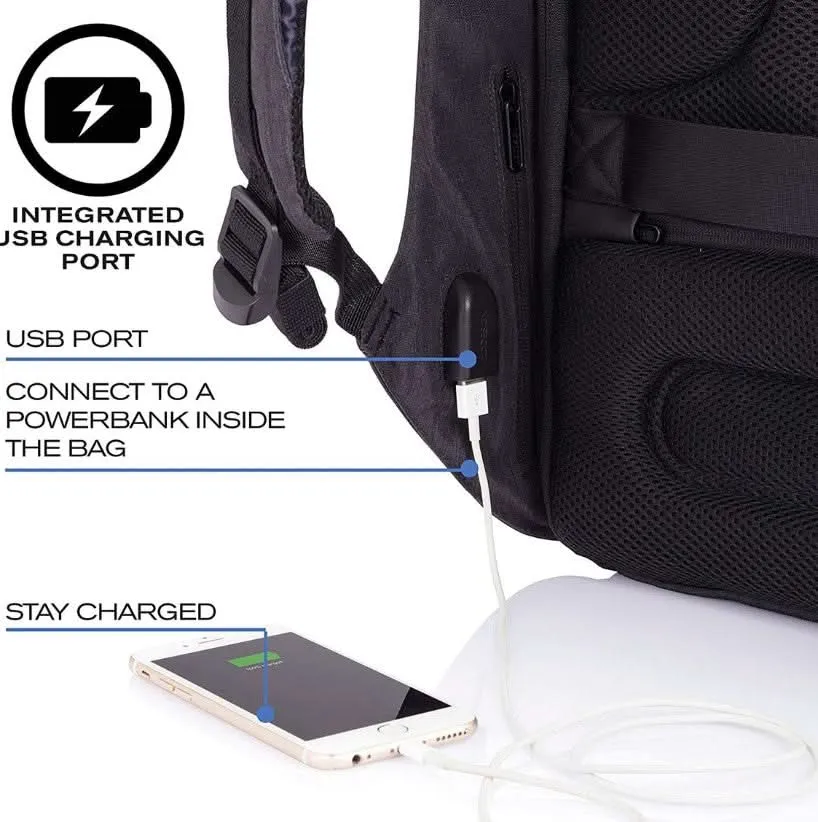 Lightweight Anti-Theft Waterproof Backpack with USB Port