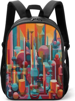 Lightweight Backpacks Cute Travel Bag Durable A Colorful Painting Printing Small Travel Backpack For Women & Men