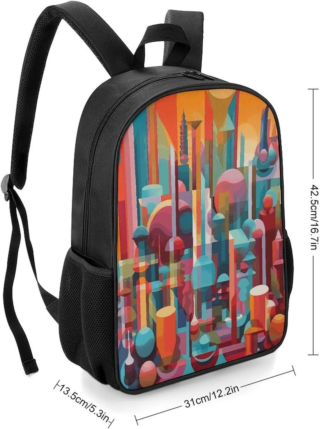 Lightweight Backpacks Cute Travel Bag Durable A Colorful Painting Printing Small Travel Backpack For Women & Men