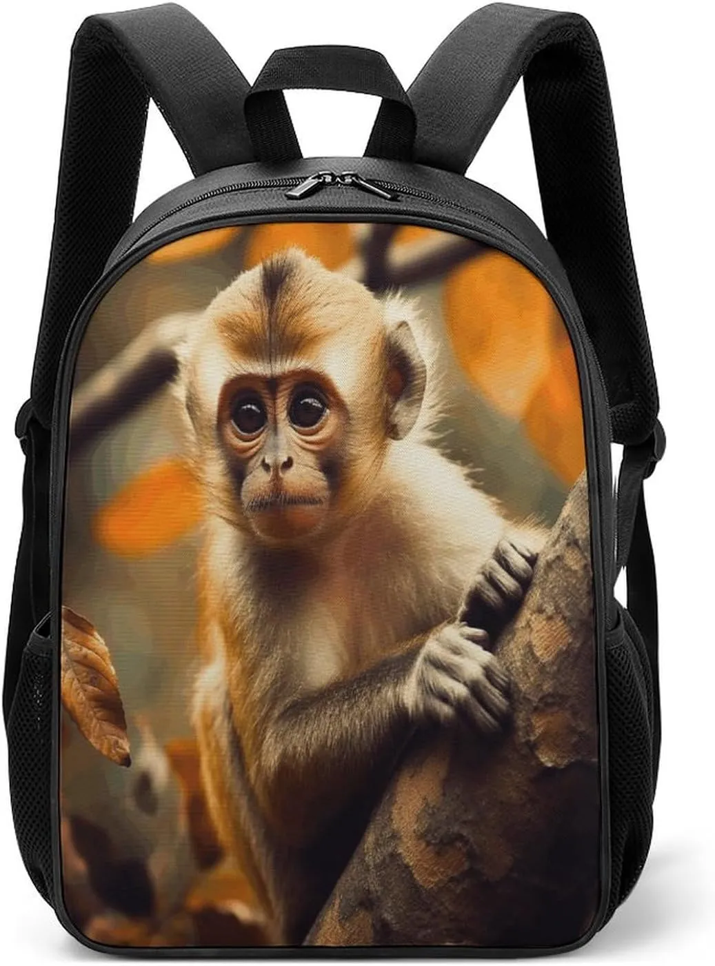 Lightweight Backpacks Cute Travel Bag Durable Monkey on Tree Printing Small Travel Backpack For Women & Men