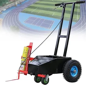 Line Marking Machine Multifunction Athletic Field Marking Machine Court Scribing Device 4 Wheel applicator Paint Line Striping Equipment, Road Factory Workshop Scribing Machine