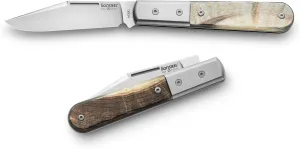 LionSTEEL The Barlow - Traditional Gentlemen’s Folding Pocket Knife, Collector Quality Folder for EDC, Titanium Bolsters, M390 Steel, Made in Italy