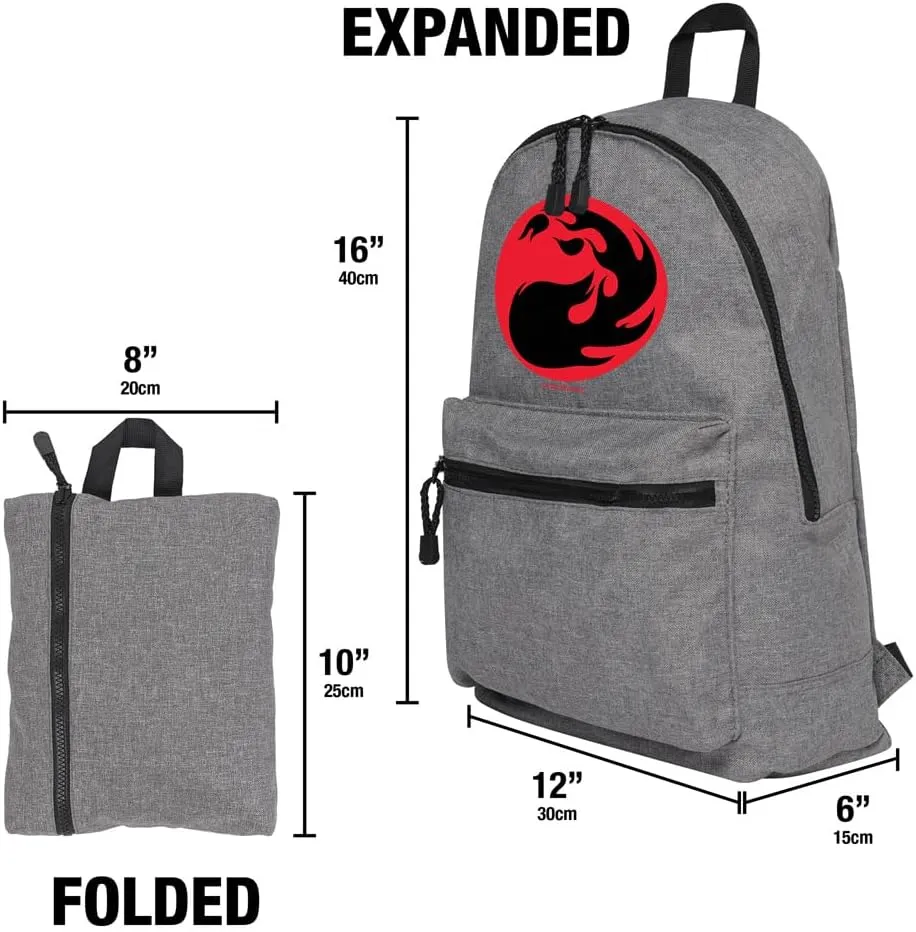 LOGOVISION Magic The Gathering Red Mana Symbol Lightweight Backpack for Work School Daily Use Packable for Travel