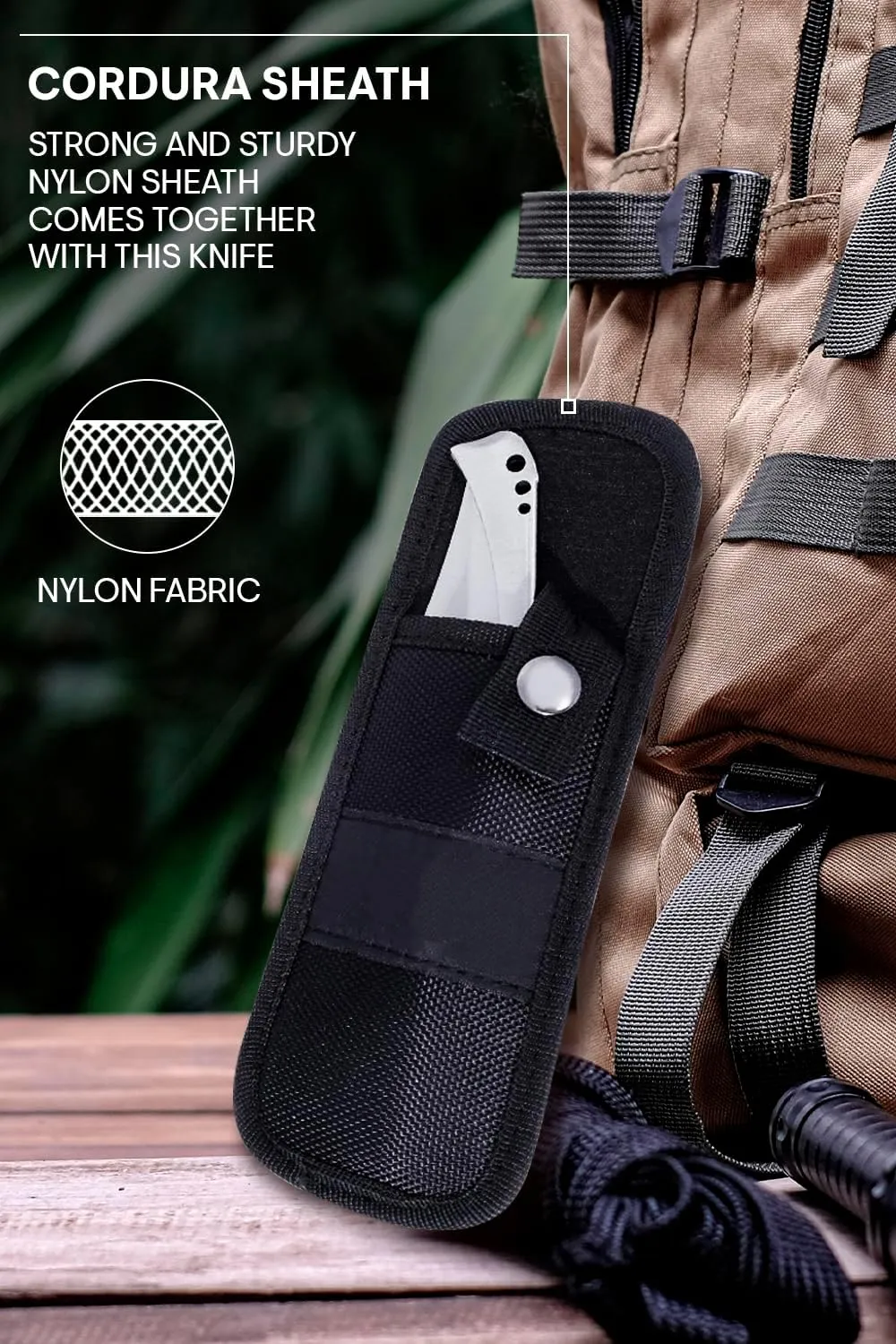 Long Blade Folding Knife - 5.8" Sharp Large Blade with Rosewood Handle - Foldable Knives for Hunting Hiking Camping Tactical Survival Work - Mens Gifts Ideas for Birthday Anniversary 4172